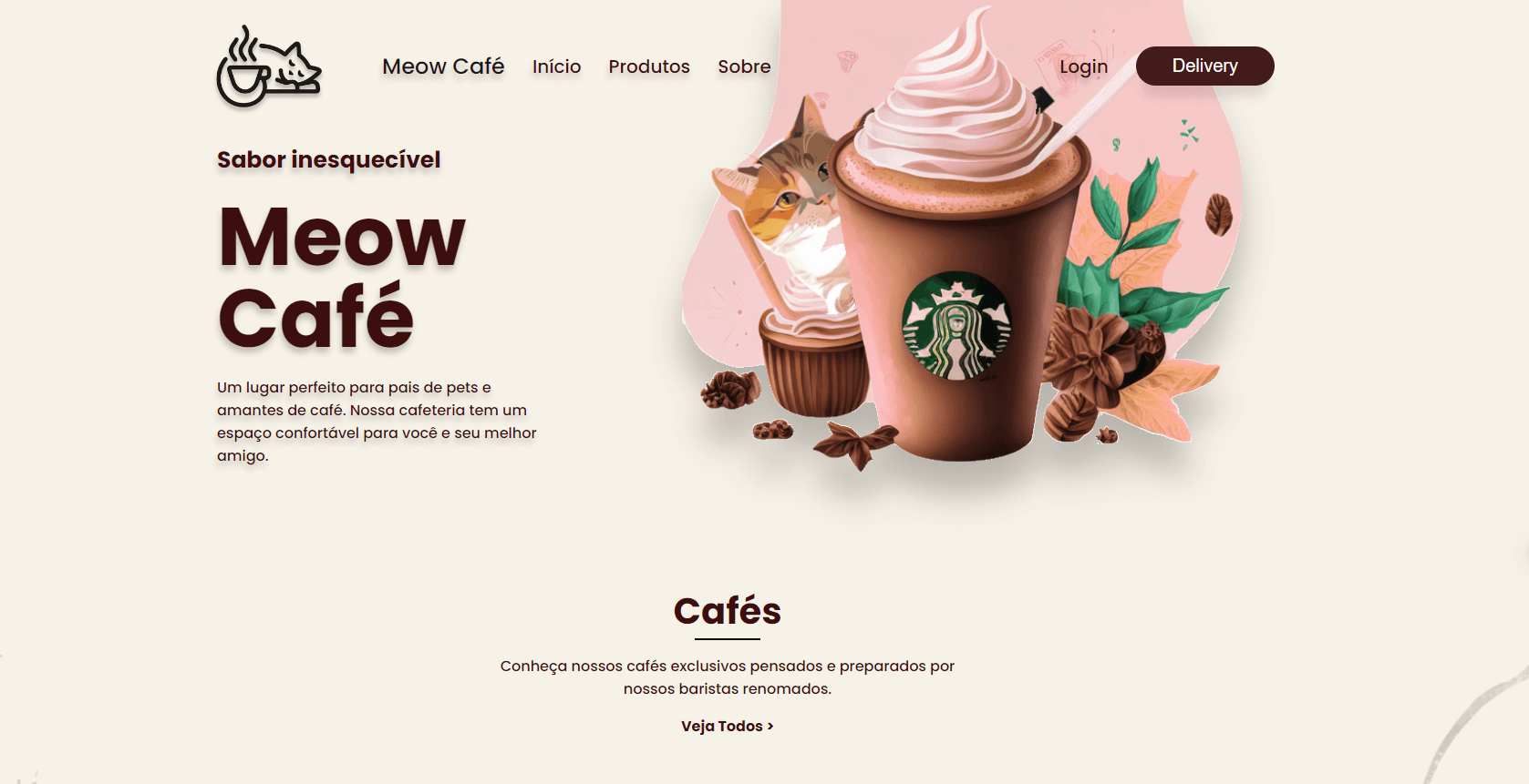 Café Landing Page